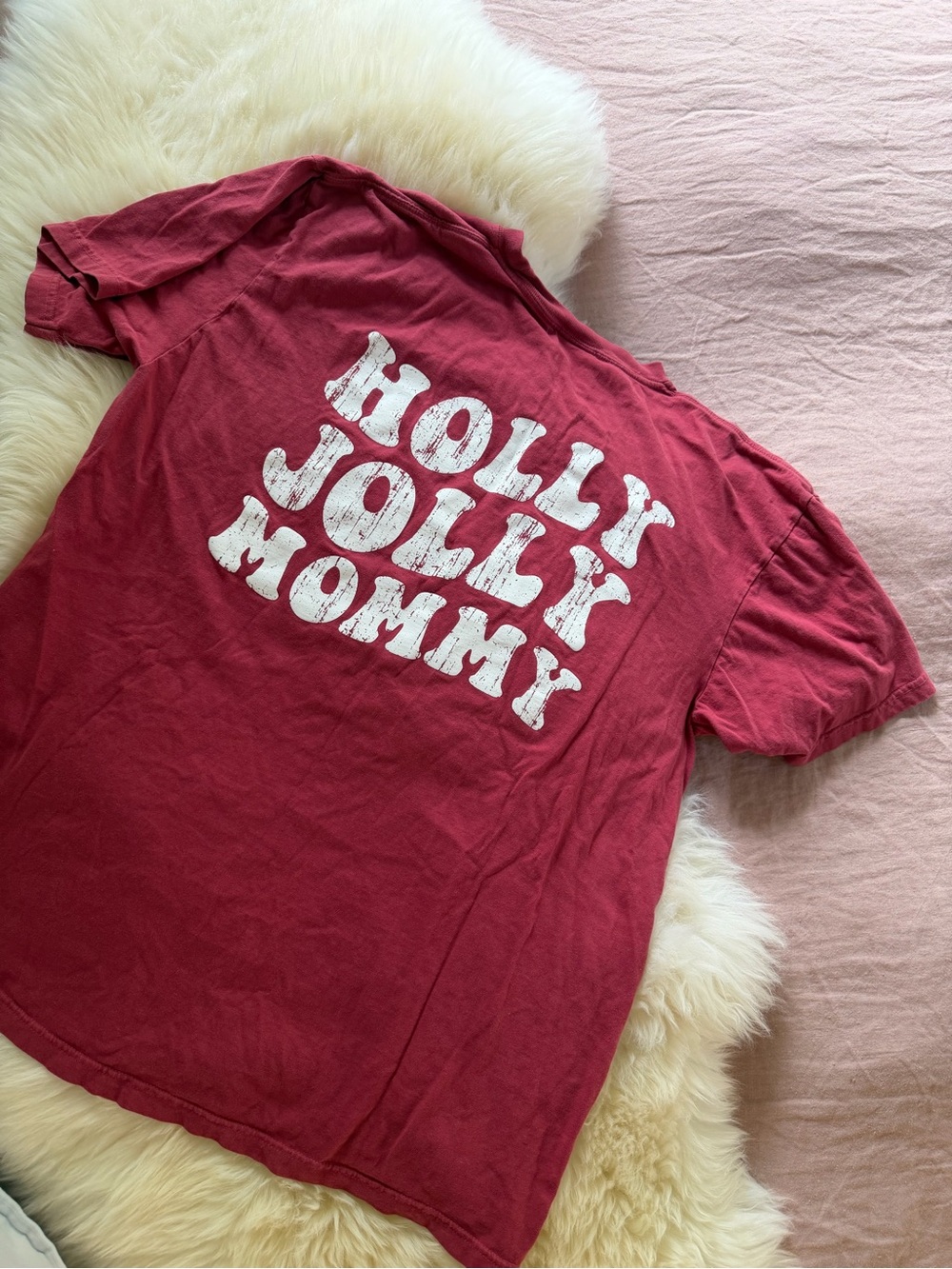 Christmas Tee - Holly Jolly Mommy - XL comfort colors